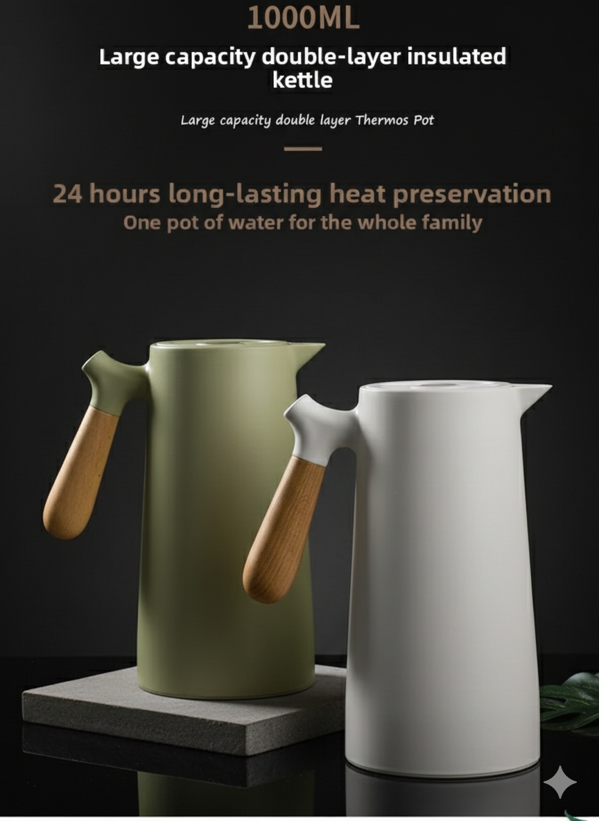 Insulated Pitcher with Glass Liner