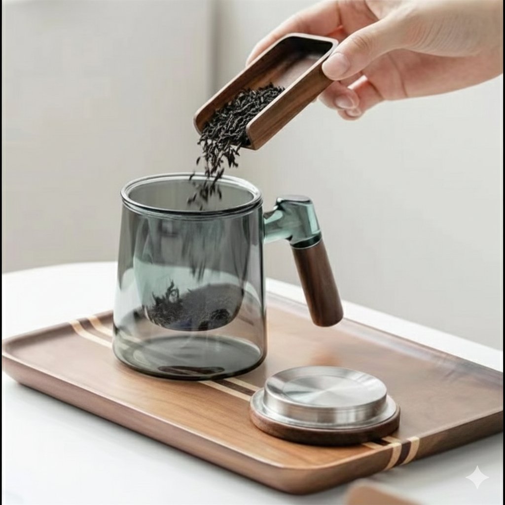 Three-piece tea cup