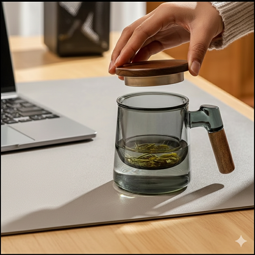 Three-piece tea cup