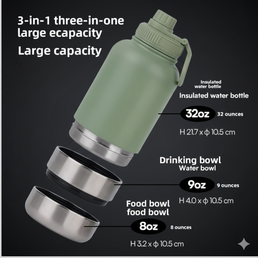 Steel Pet Water Bottle