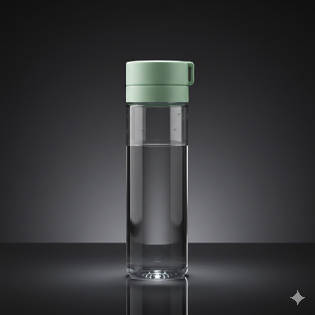 Double Lid Fruit Infusion Water Bottle