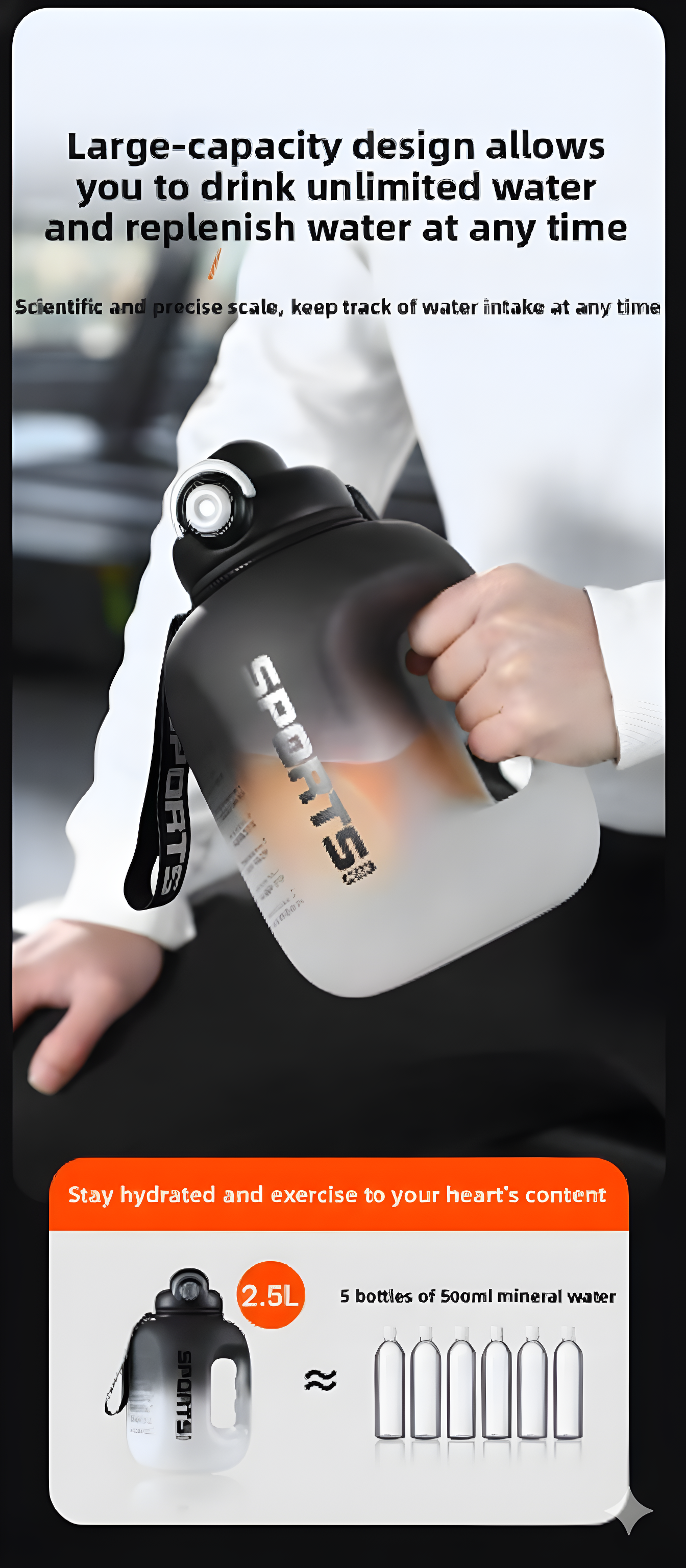 Exercise and Fitness Water Bottle