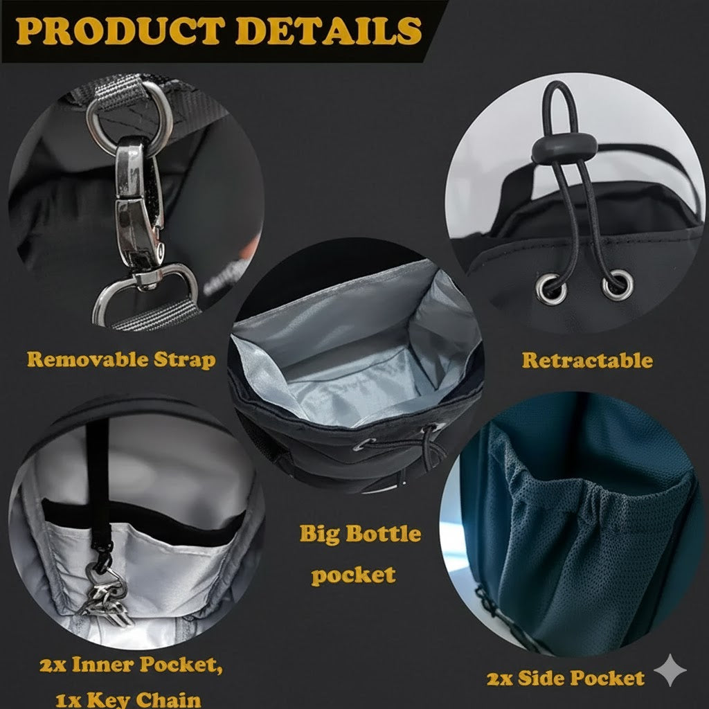 Magnetic Fitness Bottle Bag